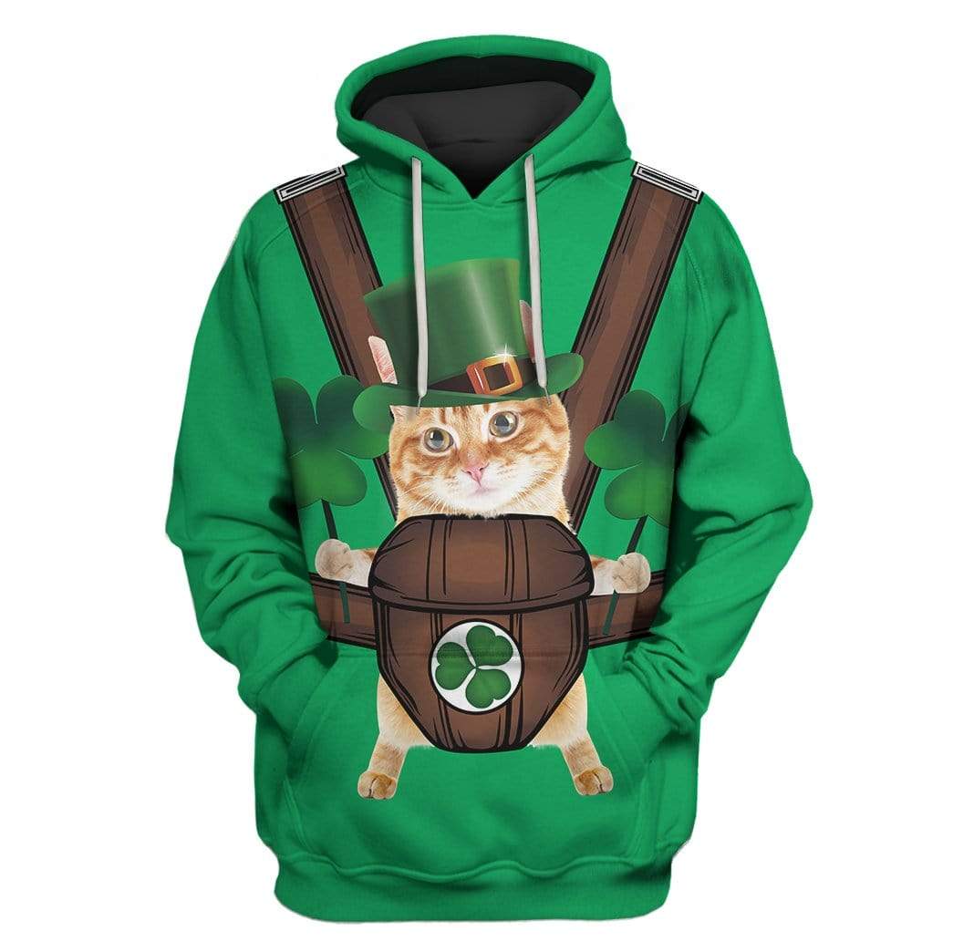 Cute Cat Custom T-shirt - Hoodies Apparel HD-GH110660 3D Custom Fleece Hoodies Hoodie S 