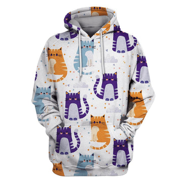 Gearhumans CUTE CATS Custom T-shirt - Hoodies Apparel