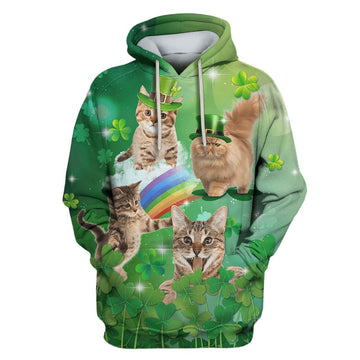 Gearhumans Cute cats Custom T-shirt - Hoodies Apparel