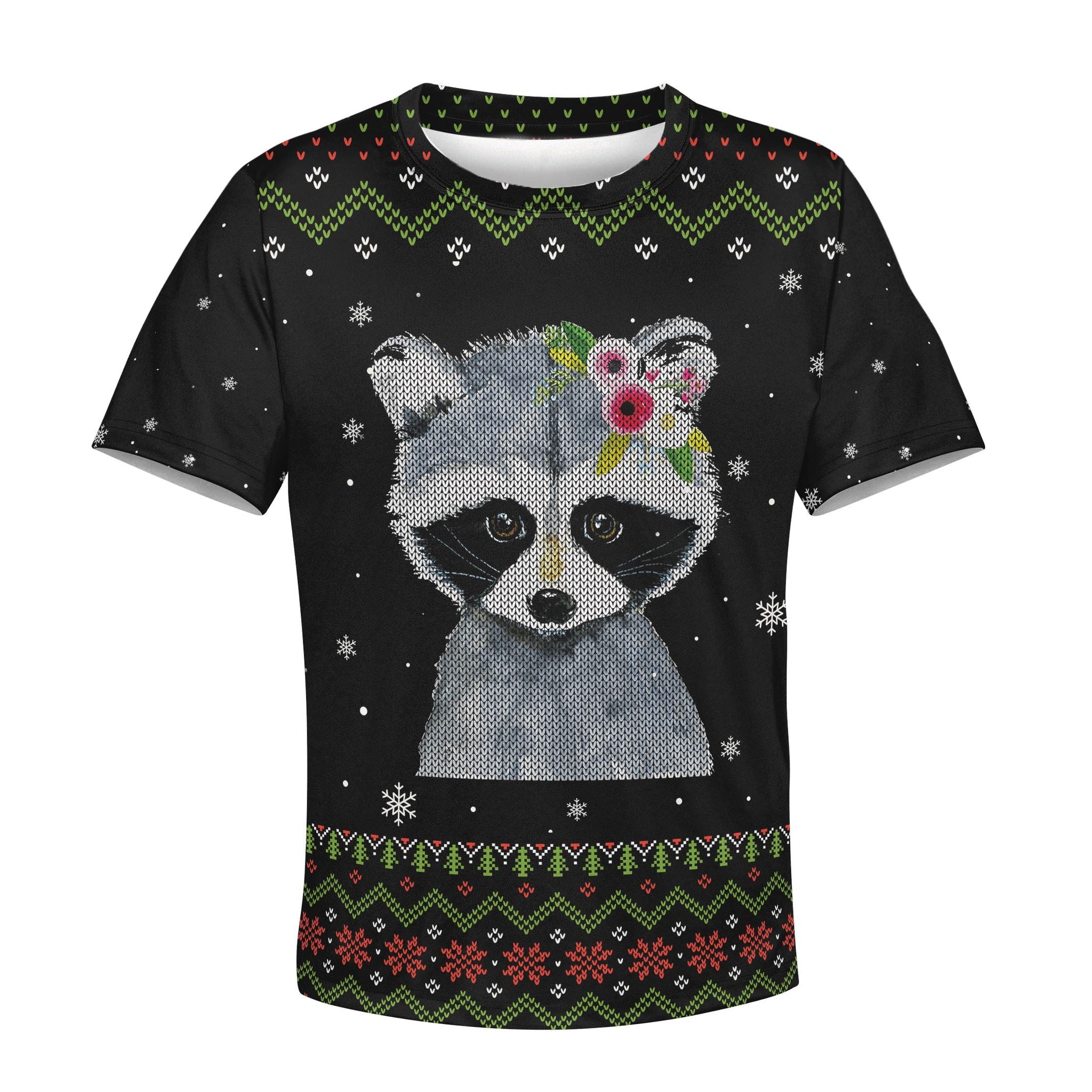 CUTE CATS WITH FLOWERS Kid Custom Hoodies T-shirt Apparel HD-PET110228K kid 3D apparel Kid T-Shirt XS 