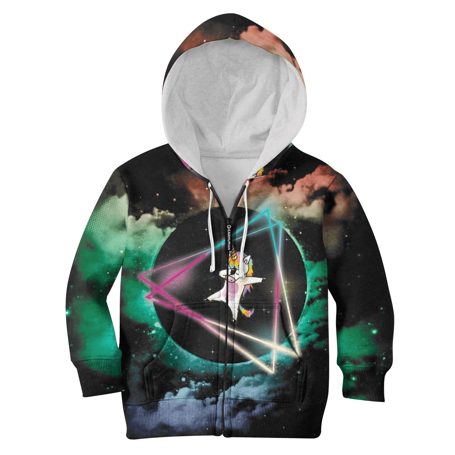 Gearhumans Cute Dabbing Unicorn Custom Hoodies T-shirt Apparel