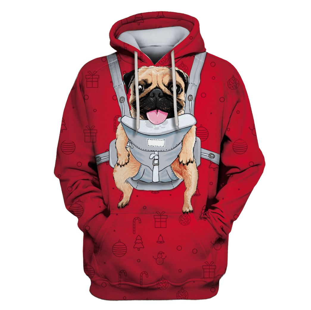 Cute Dog Custom T-shirt - Hoodies Apparel HD-PET110239 3D Custom Fleece Hoodies Hoodie S 