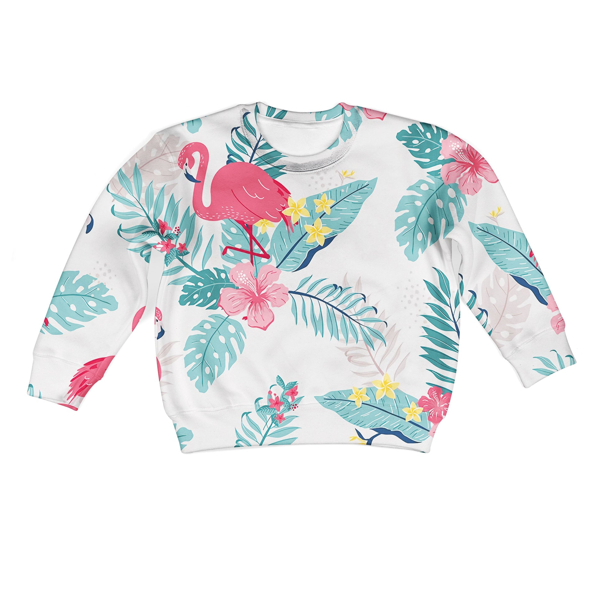 CUTE Flamingo Kid Custom Hoodies T-shirt Apparel HD-MV110729K kid 3D apparel Kid Sweatshirt S/6-8 