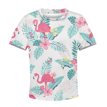 Gearhumans CUTE Flamingo Kid Custom Hoodies T-shirt Apparel