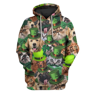 Cute Pets Custom T-shirt - Hoodies Apparel HD-PET110460 3D Custom Fleece Hoodies Hoodie S 