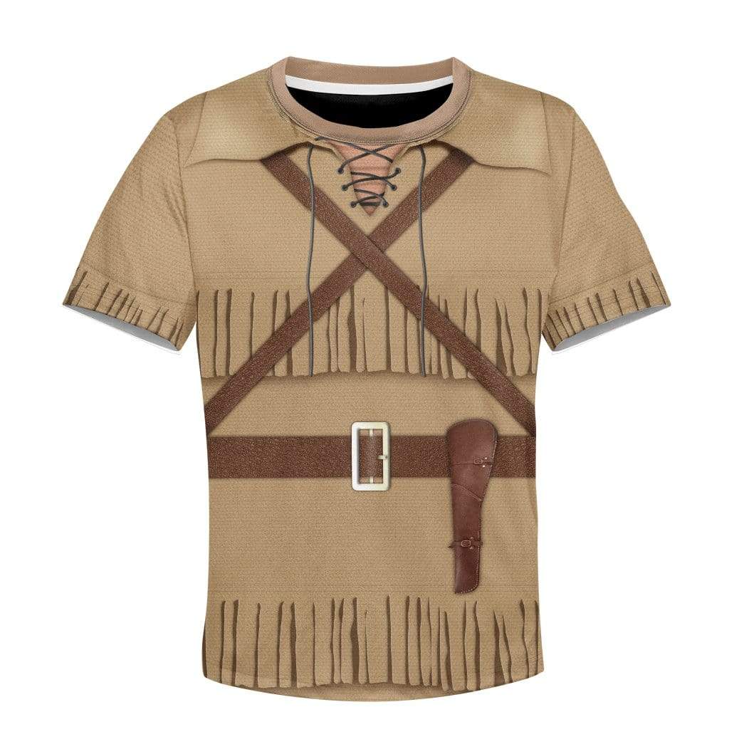 Daniel Boone Custom Hoodie Apparel HD-TA2091902K Kid 3D Apparel Kid T-Shirt 3XS/2-3 