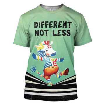 Gearhumans Different Not Less Custom T-Shirts Hoodies Apparel