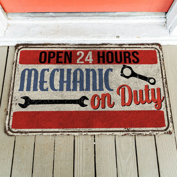 Gearhumans 3D Mechanic On Duty Doormat