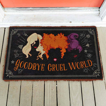 Gearhumans 3D Goodbye Cruel World Custom Doormat
