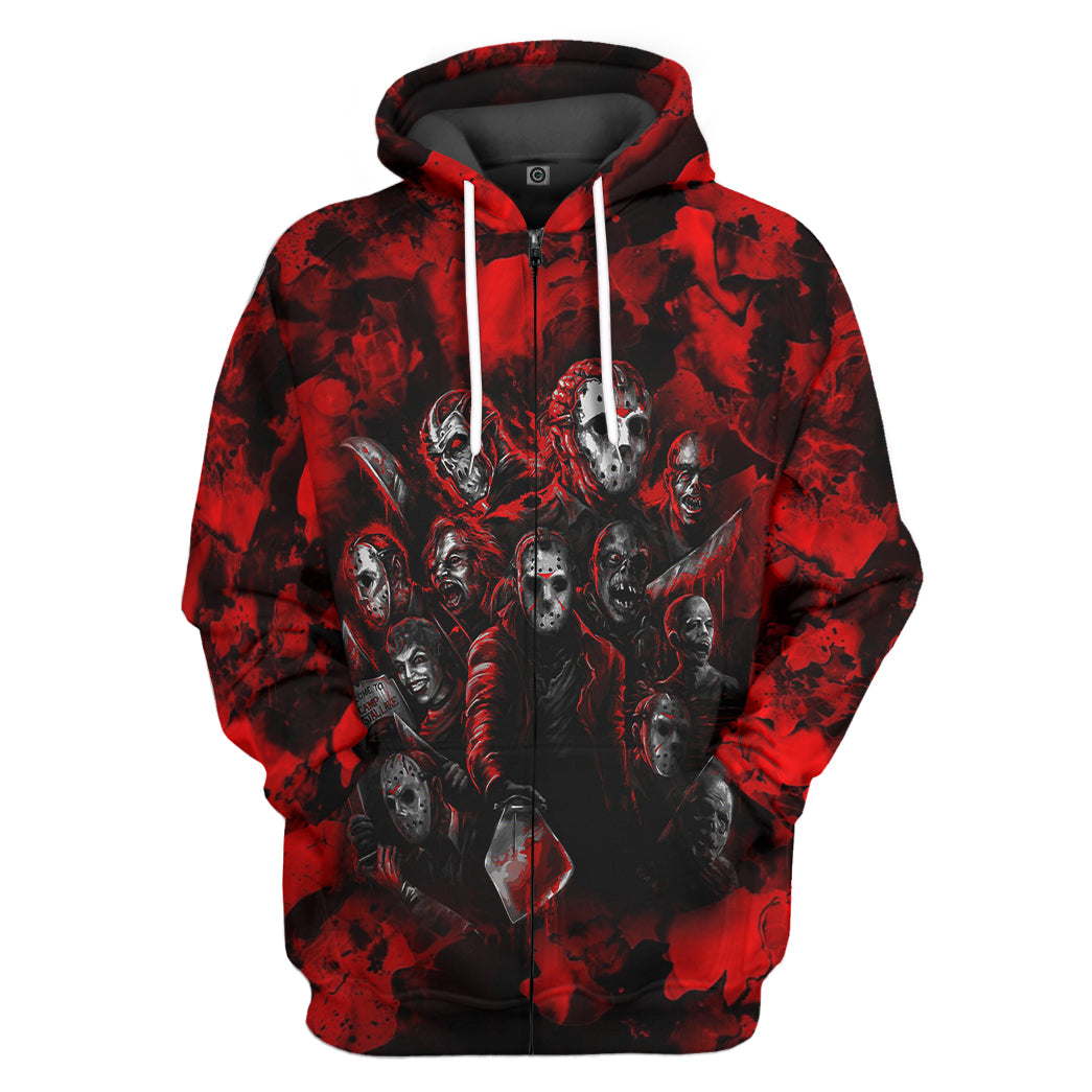 Horror discount characters hoodie