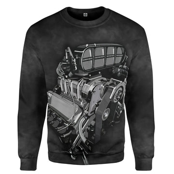 Gearhumans 3D Car Engine Custom Tshirt Hoodie Apparel