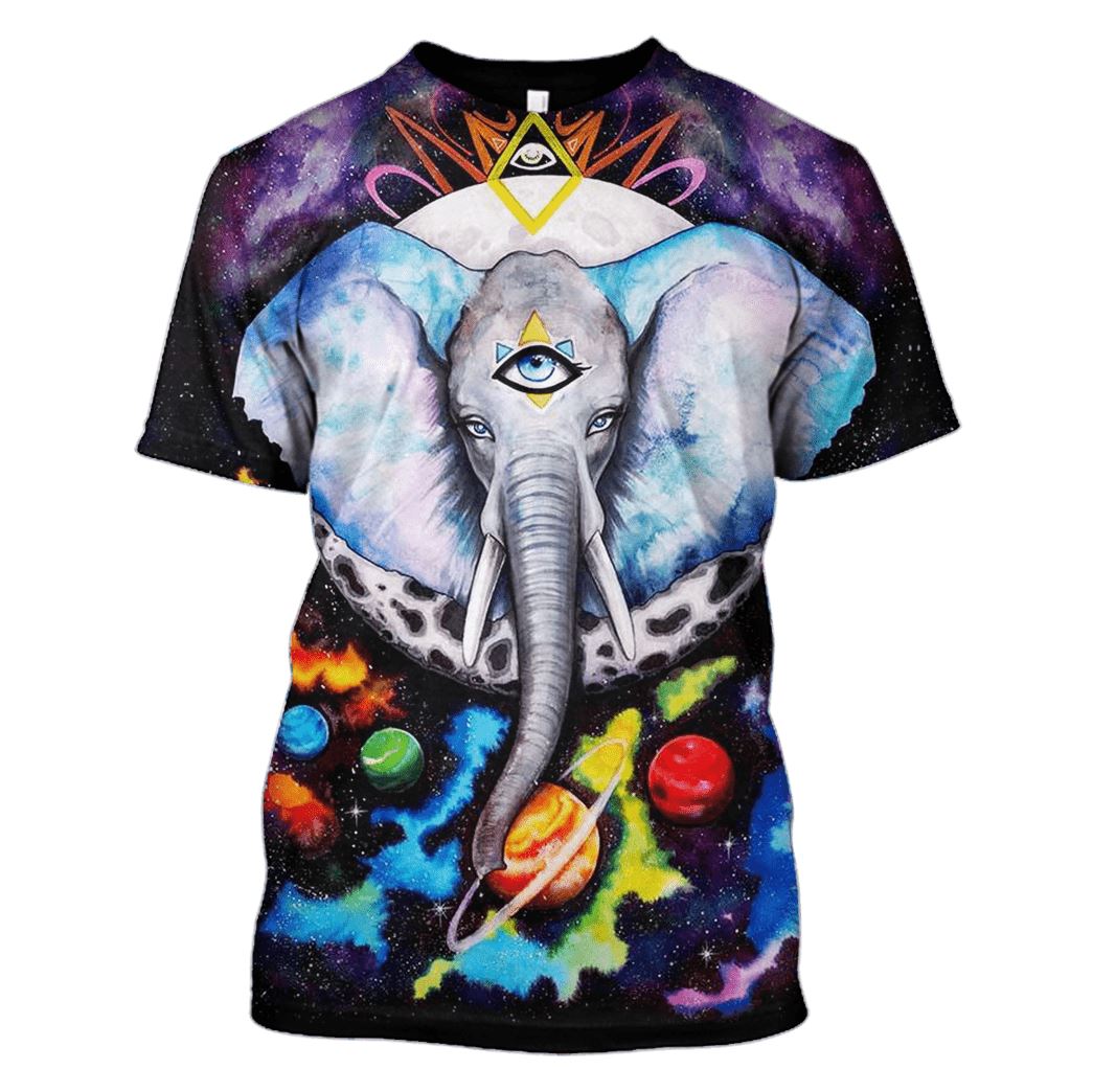 Elephant Hoodies - T-Shirts Apparel WL110117 3D Custom Fleece Hoodies T-Shirt S 