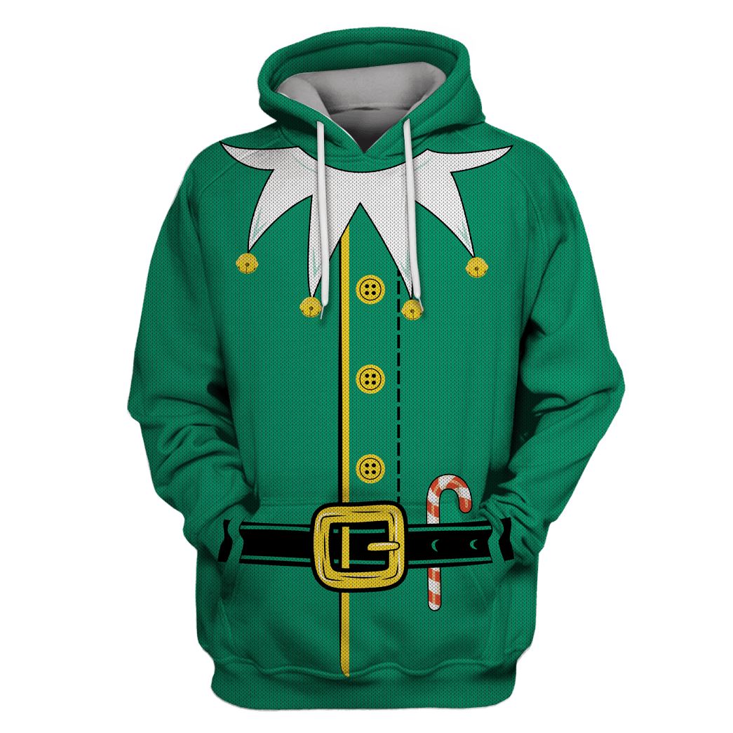 Elf christmas Custom T-shirt - Hoodies Apparel HD-UGL110132 3D Custom Fleece Hoodies Hoodie S 