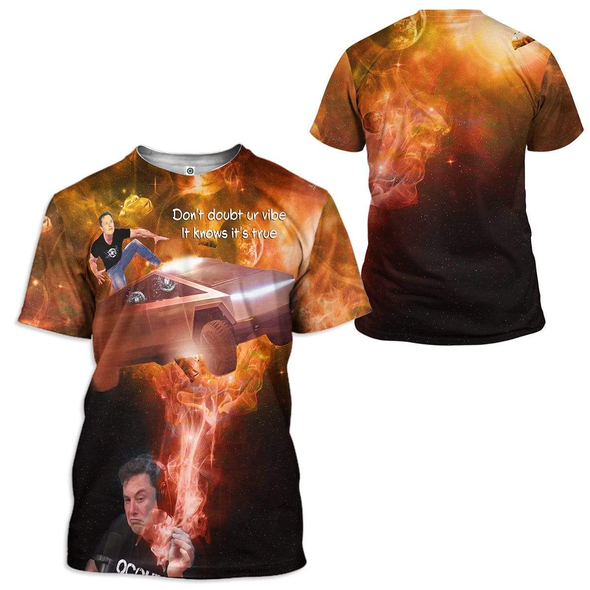 Elon Musk DonŸ??t Doubt ur Vibe Custom T-Shirts Hoodies Apparel HD-AT0502202 3D Custom Fleece Hoodies 