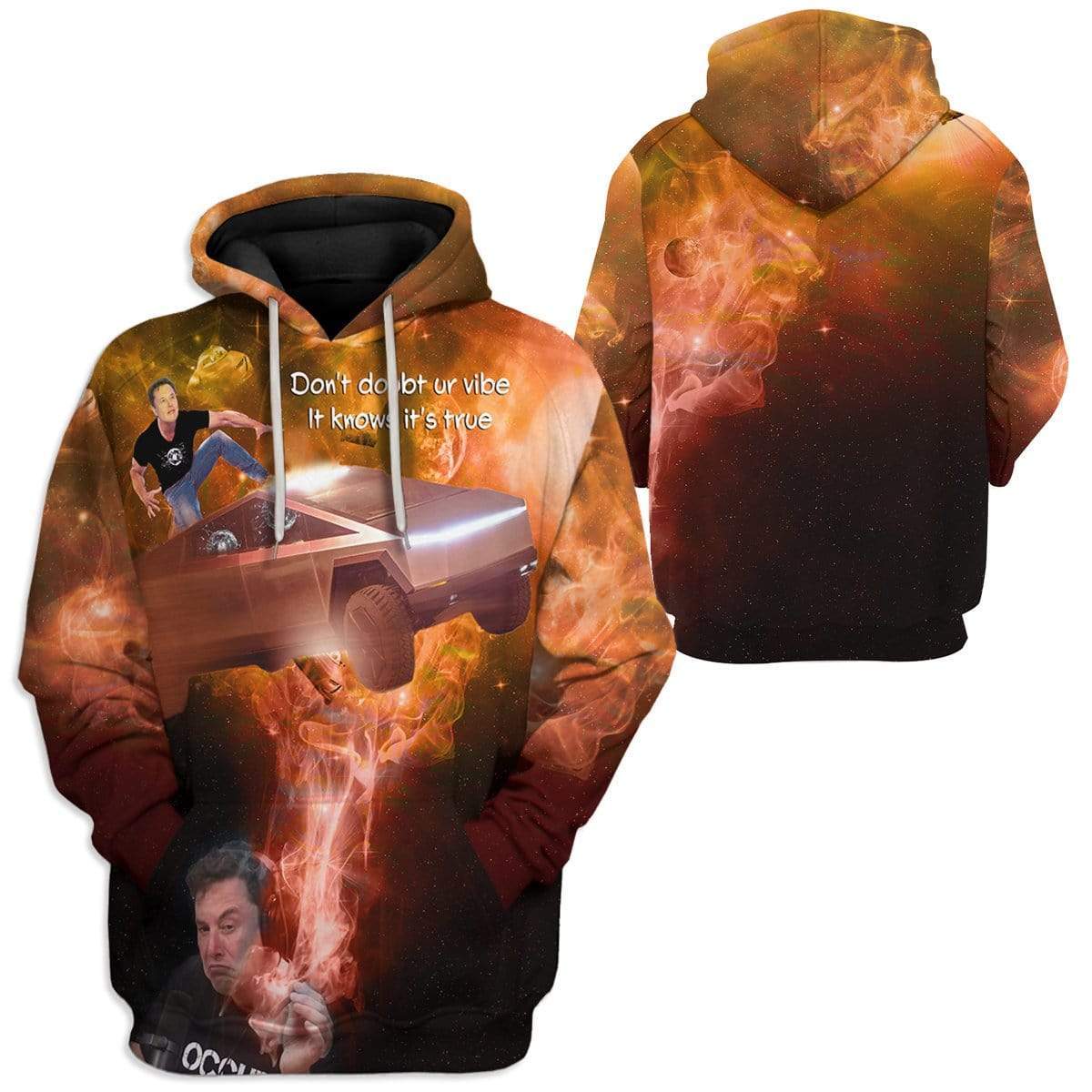 Elon Musk DonŸ??t Doubt ur Vibe Custom T-Shirts Hoodies Apparel HD-AT0502202 3D Custom Fleece Hoodies 