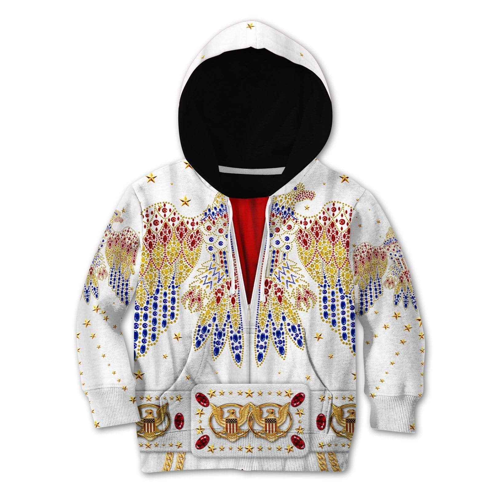 Elvis presley suit Kid Custom Hoodies T-shirt Apparel HD-GH1106173K kid 3D apparel Kid Hoodie 2XS/3-4 