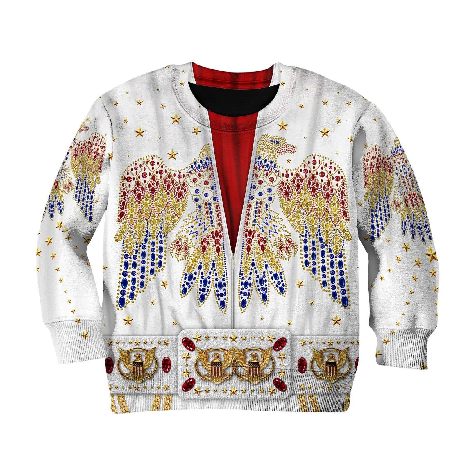 Elvis presley suit Kid Custom Hoodies T-shirt Apparel HD-GH1106173K kid 3D apparel Kid Sweatshirt 2XS/3-4 