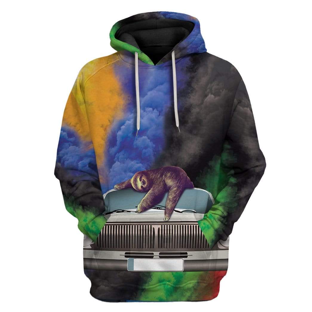 Fast Sloth Custom T-Shirts Hoodies Apparel MV-TA0102204 3D Custom Fleece Hoodies Hoodie S 