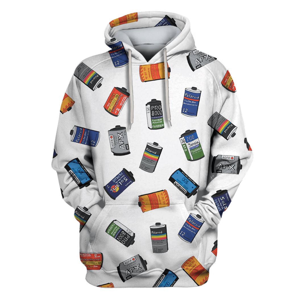 Film Camera Custom T-shirt - Hoodies Apparel HD-GH110594 3D Custom Fleece Hoodies Hoodie S 