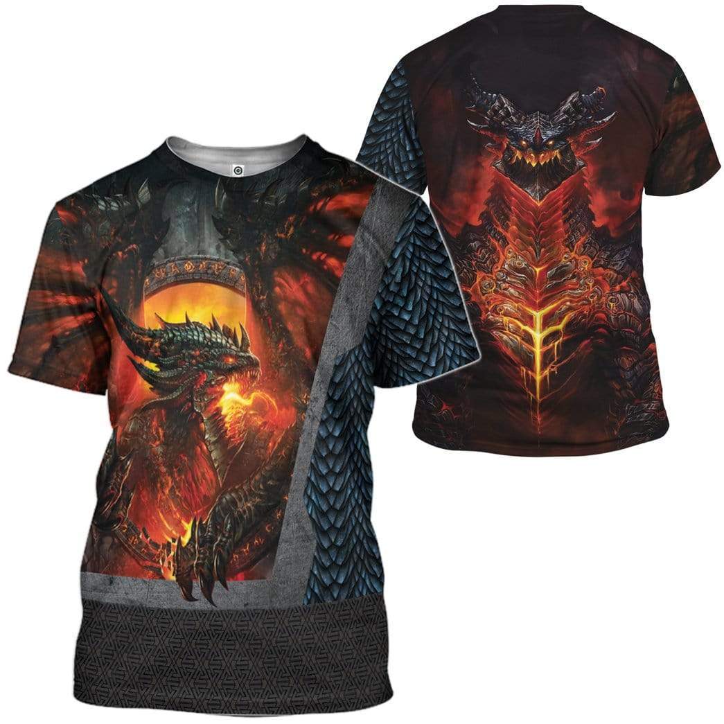 Fire Dragon Custom T-Shirts Hoodies Apparel AN-DT0201204 3D Custom Fleece Hoodies 
