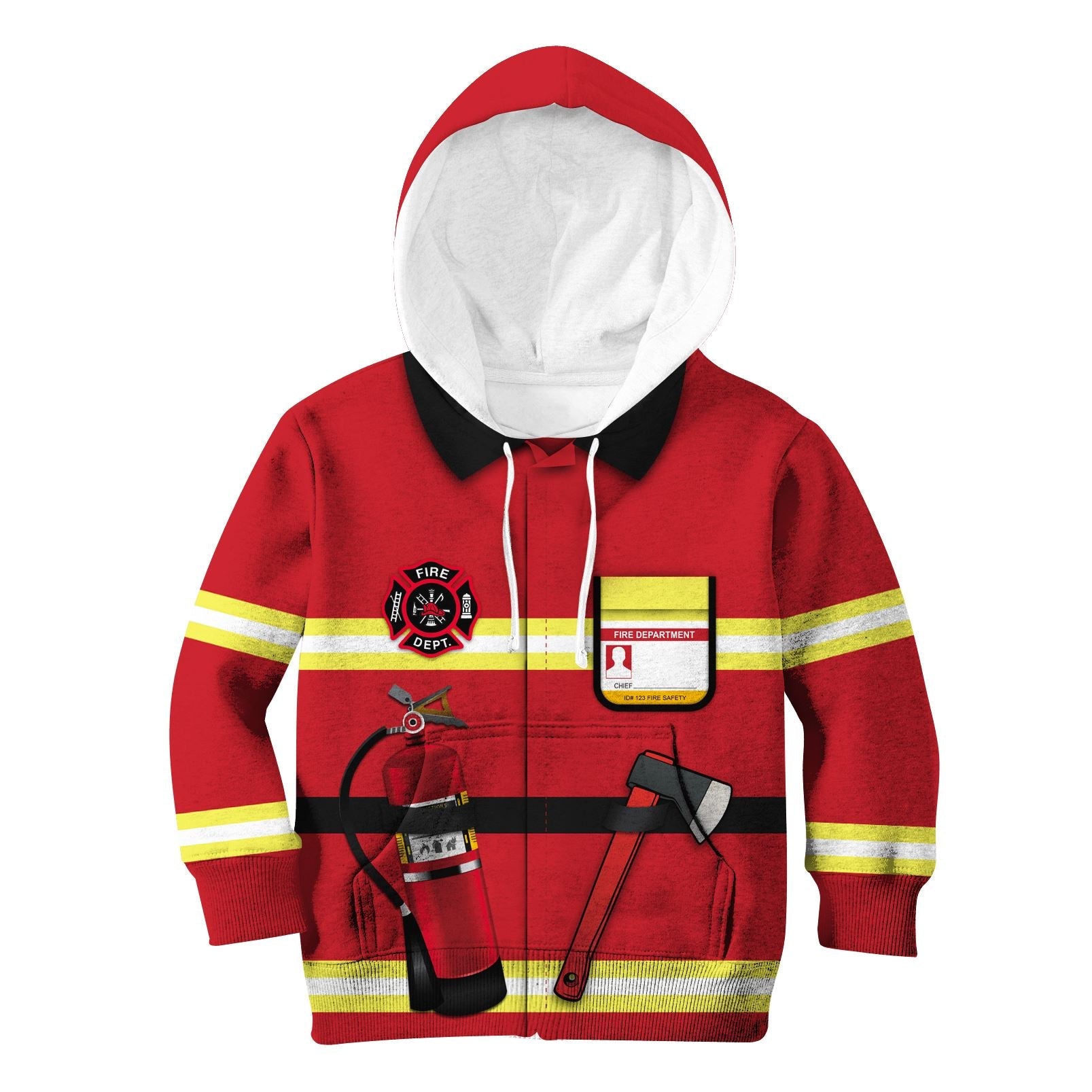 Firefighter Kid Custom Hoodies T-shirt Apparel HD-GH110498K kid 3D apparel Kid Hoodie S/6-8 