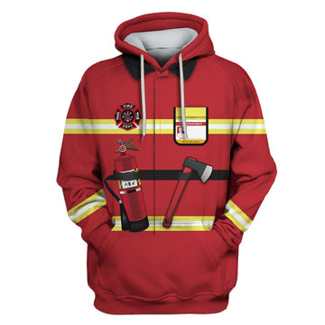 Gearhumans Firefighter Suit Custom Hoodies Apparel