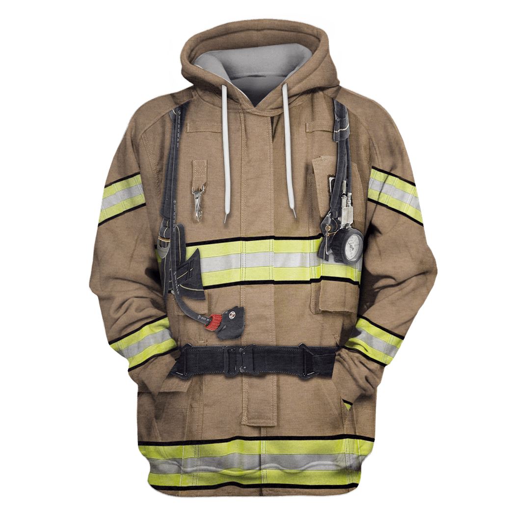 Firefighter Suit Custom T-shirt - Hoodies Apparel HD-GH110497 3D Custom Fleece Hoodies Hoodie S 