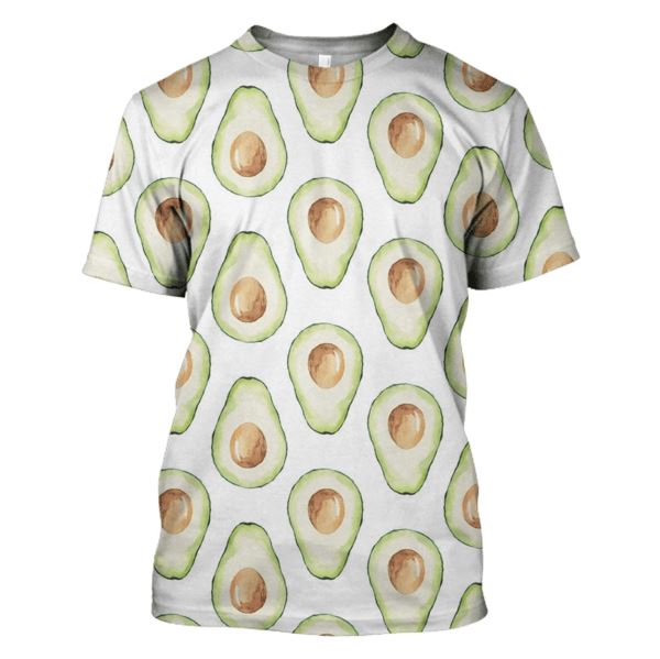 Fresh Avocados Hoodies - T-Shirts Apparel FRU110101 3D Custom Fleece Hoodies T-Shirt S 