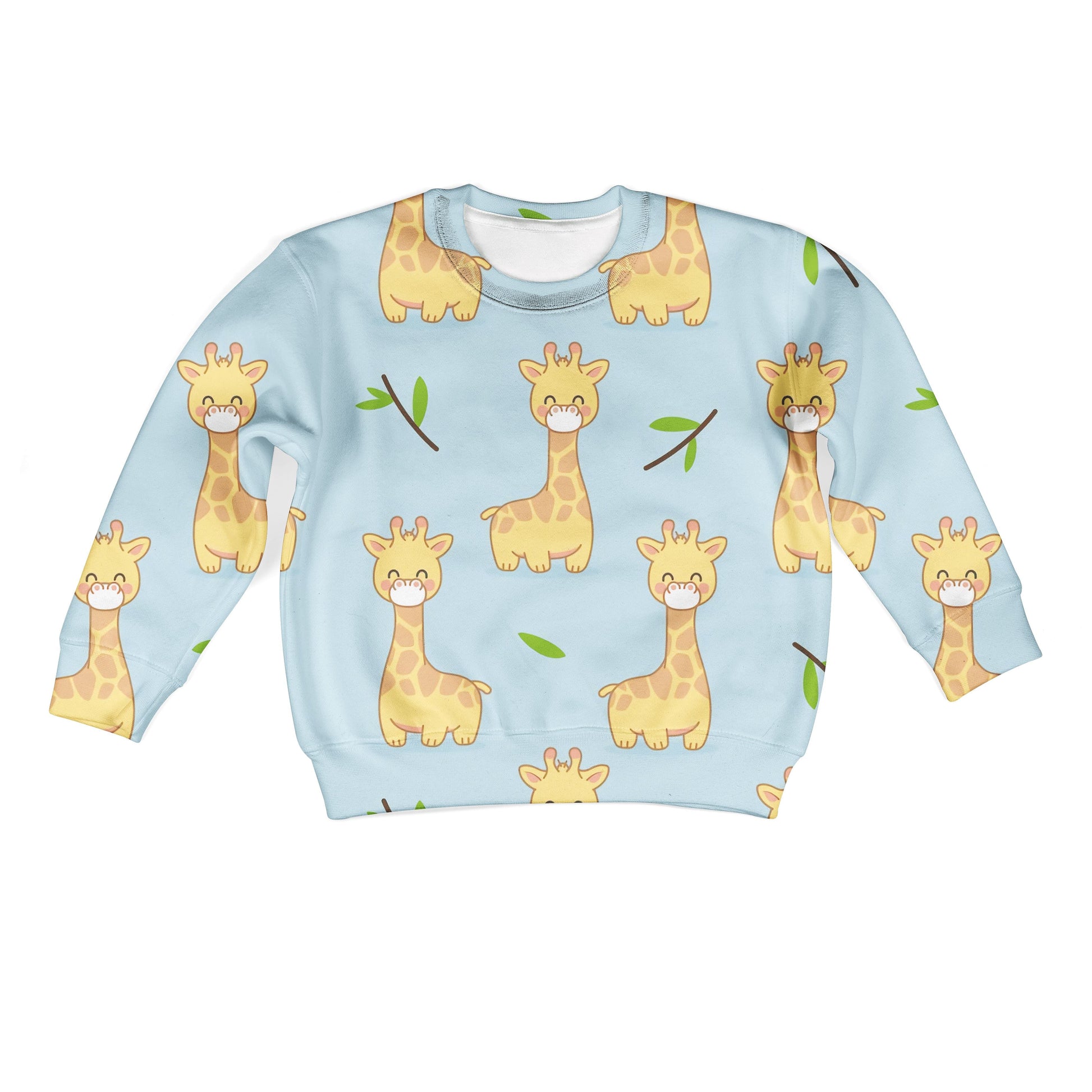 Friendly Giraffe Custom Hoodies T-shirt Apparel HD-PET110359K kid 3D apparel Kid Sweatshirt S/6-8 
