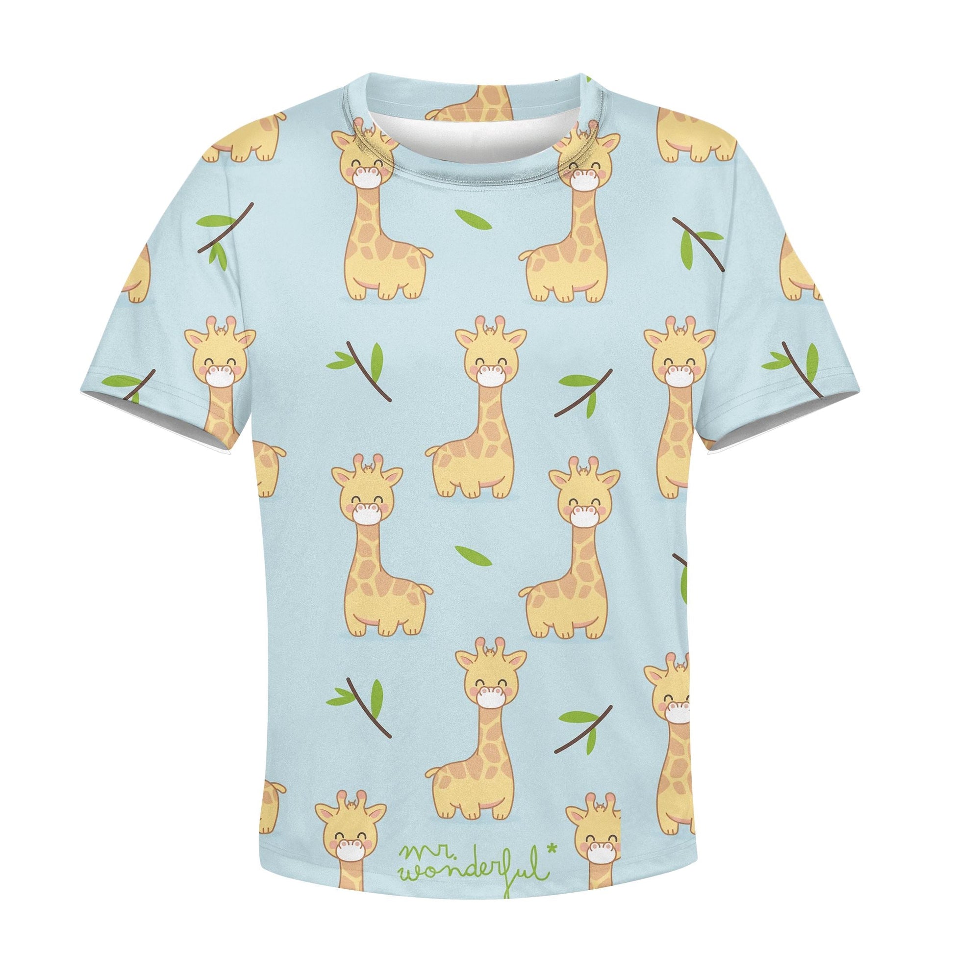Friendly Giraffe Custom Hoodies T-shirt Apparel HD-PET110359K kid 3D apparel Kid T-Shirt XS 