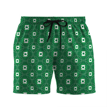 Gearhumans 3D Green Lantern Custom Men Short