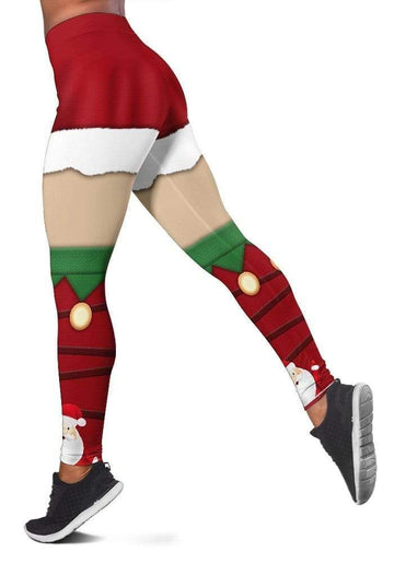 Gearhumans Full-print Leggings Merry Christmas