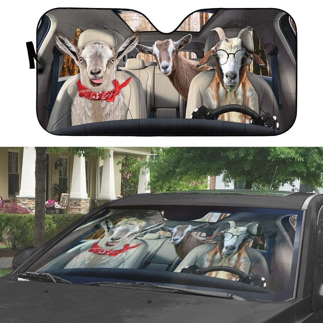 Geahuman 3D Goats Custom Car Auto Sunshade GS13075 Auto Sunshade 