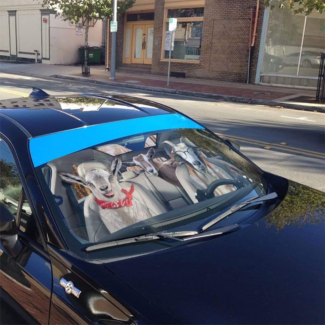 Geahuman 3D Goats Custom Car Auto Sunshade GS13075 Auto Sunshade 