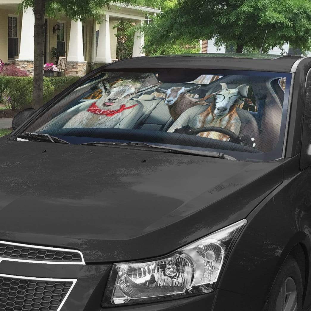 Geahuman 3D Goats Custom Car Auto Sunshade GS13075 Auto Sunshade 