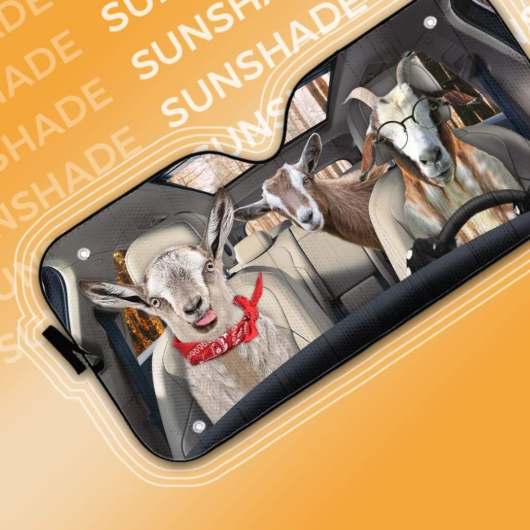 Geahuman 3D Goats Custom Car Auto Sunshade GS13075 Auto Sunshade 