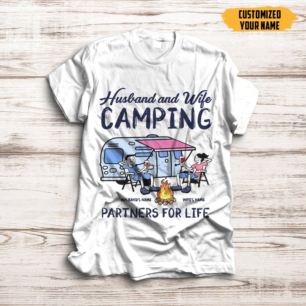 Gearhuman 2D Camping Customized Name Shirt GL17121 2D Shirt 