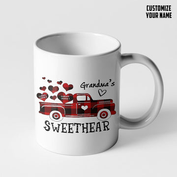 Gearhumans 2D Grandma s Sweatheart Custom Name Mug