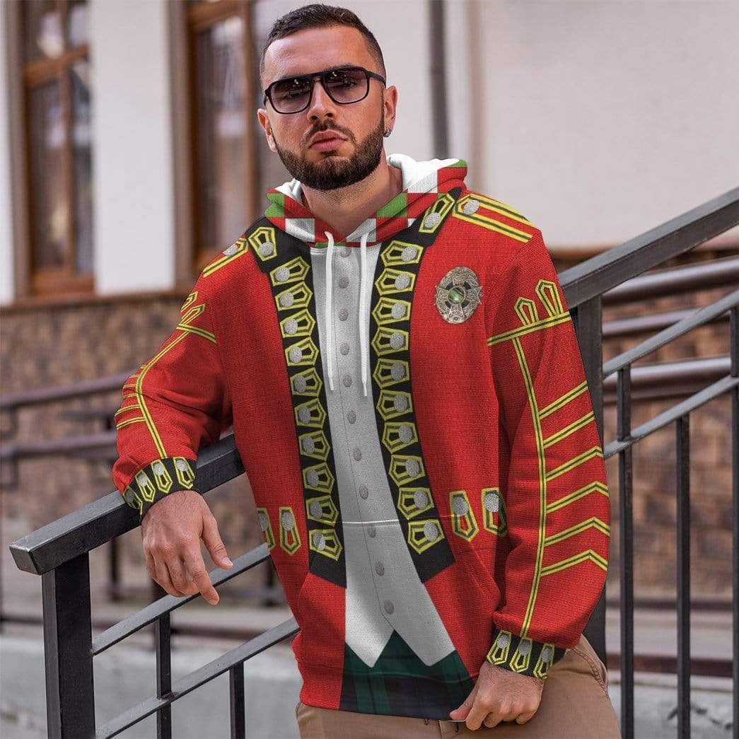 british gear Gearhumans 3D 42nd Regiment of Foot British Army Costume Hoodie Appare