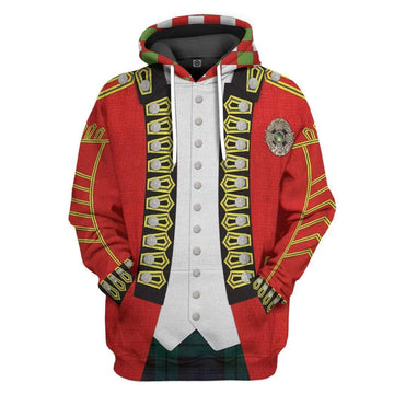 Gearhumans 3D 42nd Regiment of Foot British Army Costume Hoodie Apparel