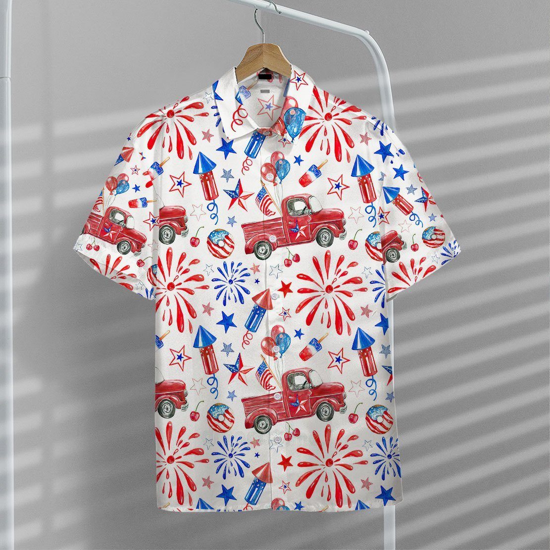 Gearhuman 3D 4th Of July Celebration Hawaii Shirt ZK1106217 Hawai Shirt 