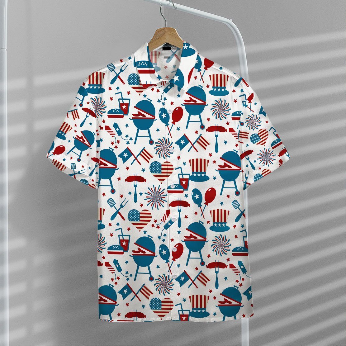 Gearhuman 3D 4th Of July Hawaii Shirt ZK1106218 Hawai Shirt 