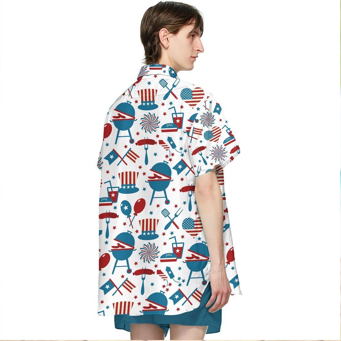 Gearhuman 3D 4th Of July Hawaii Shirt ZK1106218 Hawai Shirt 