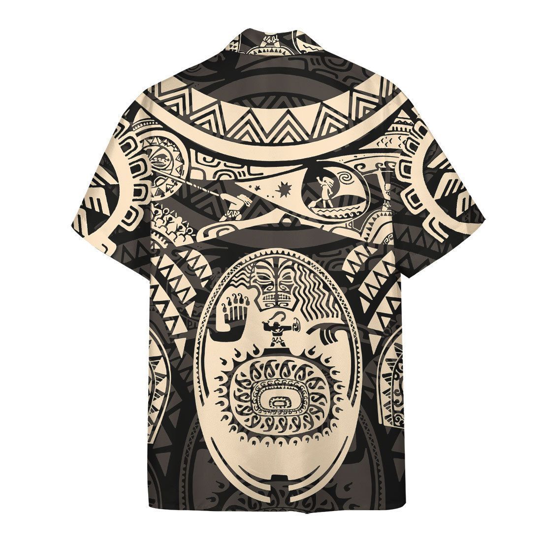 Gearhuman 3D A Demigod Of Hawaii Tattoo Hawaii Shirt ZK0207213 Short Sleeve Shirt 