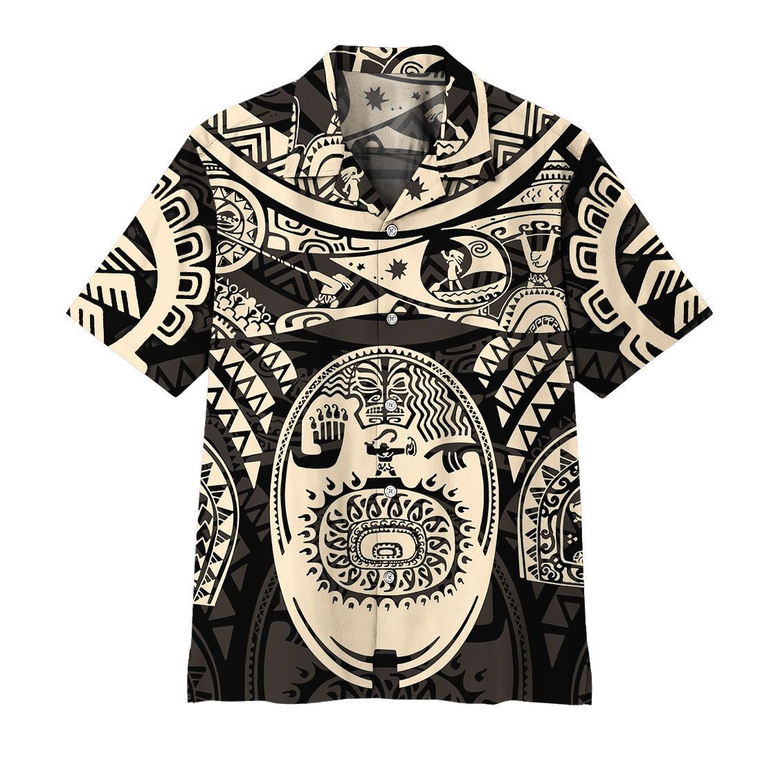 Gearhuman 3D A Demigod Of Hawaii Tattoo Hawaii Shirt ZK0207213 Short Sleeve Shirt Short Sleeve Shirt S 