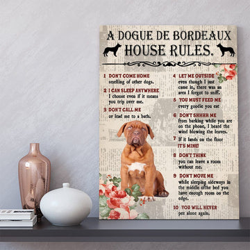 Gearhuman 3D A Dogue de Bordeaux House Rules Canvas GK040241 Canvas