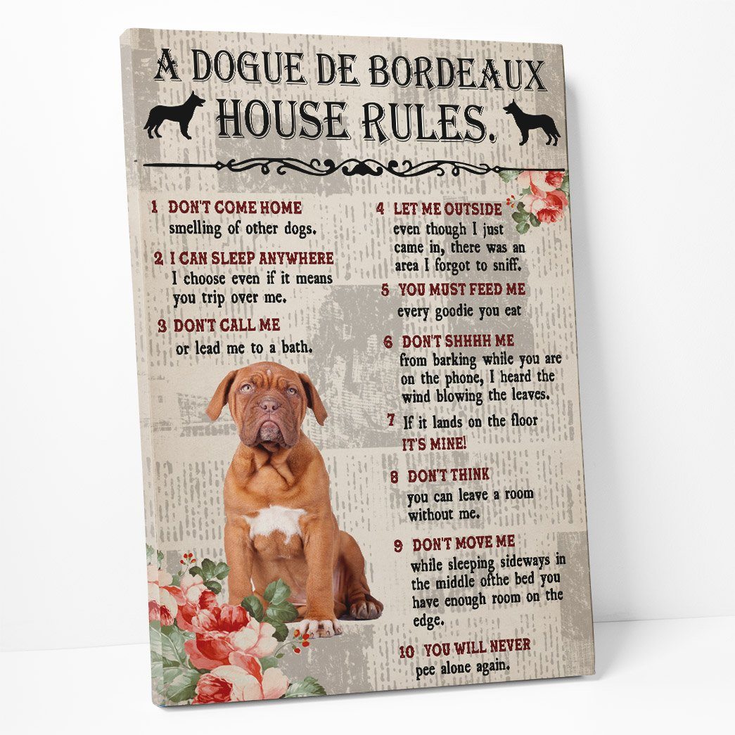 Gearhuman 3D A Dogue de Bordeaux House Rules Canvas GK040241 Canvas