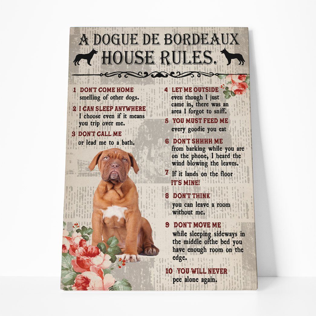 Gearhuman 3D A Dogue de Bordeaux House Rules Canvas GK040241 Canvas