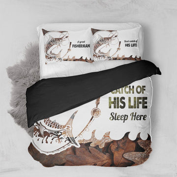 Gearhumans 3D A Fisherman And His Best Catch Bedding Set