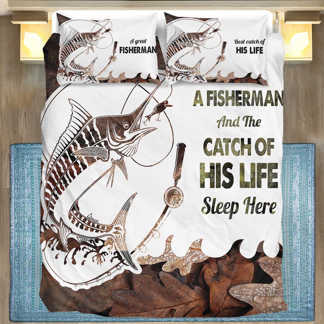 Gearhuman 3D A Fisherman And His Best Catch Bedding Set GK250120 Bedding Set Twin 3PCS